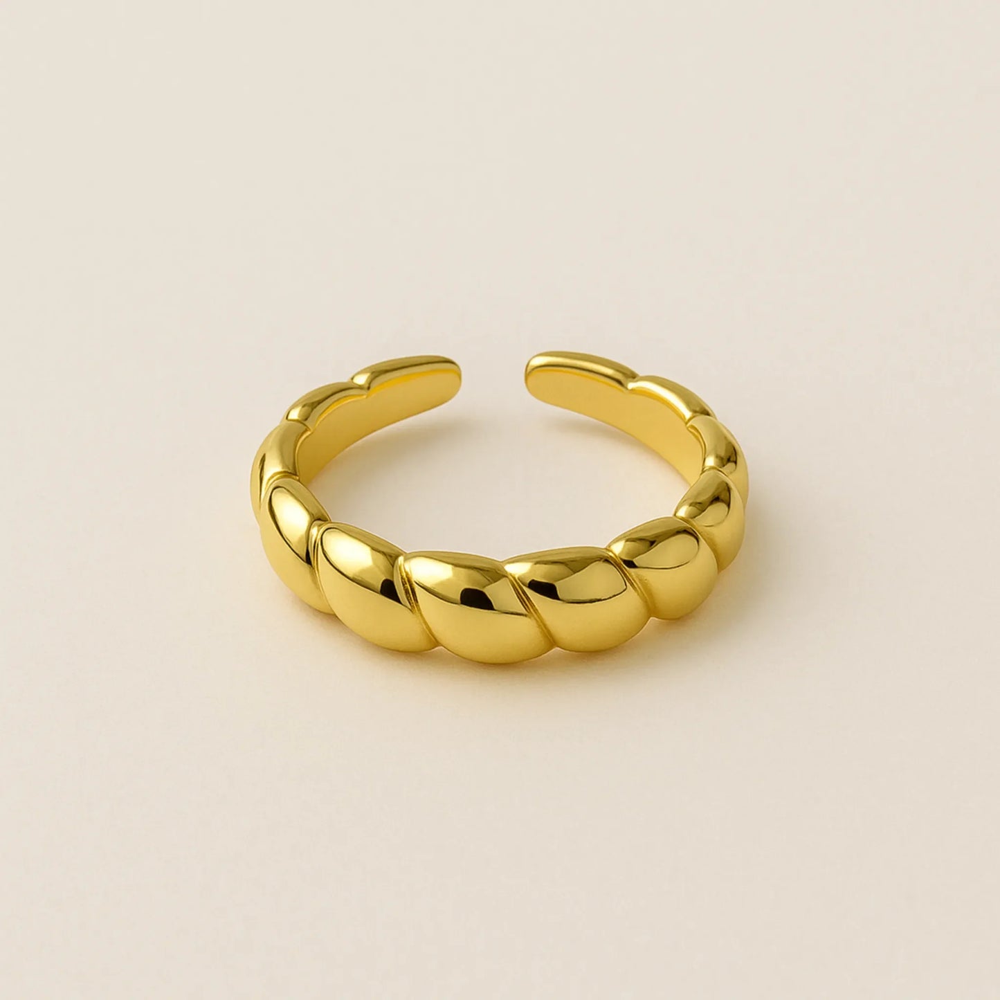 Anillo Trenza Abombada
