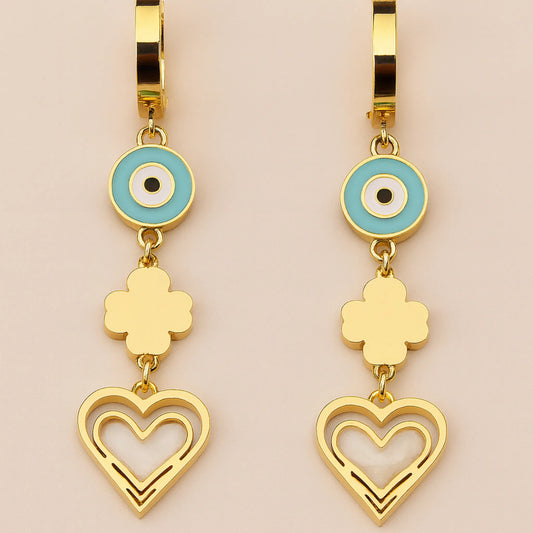 Aros Colgantes Ojo Turco