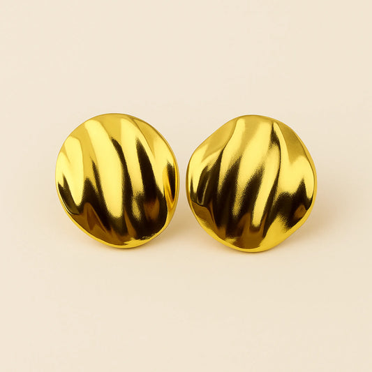 Aros Dorados Irregulares Redondos