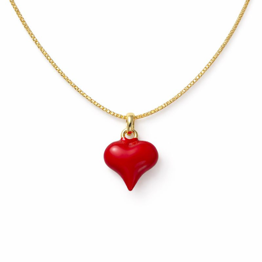 Collar Corazón Rojo
