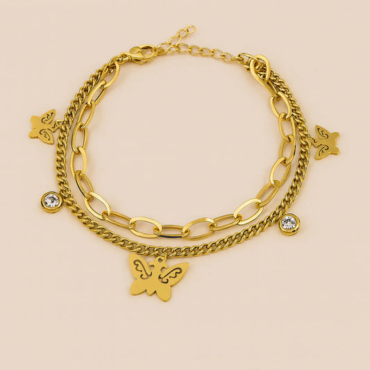 Pulsera Mariposas y Circones